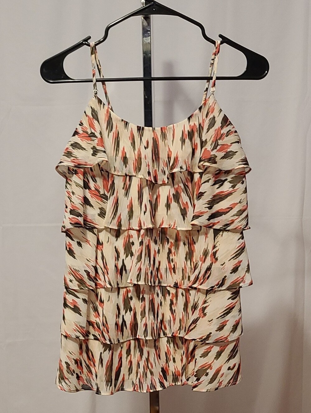 Candie's Top Zebra Print Ruffle With Pink
